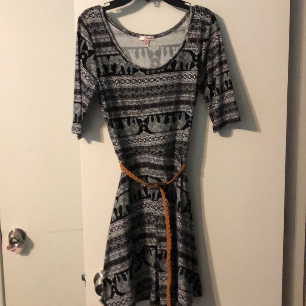 Black mini dress